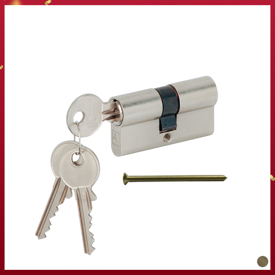 Ruột Khóa 2 Đầu Chìa Dài 71mm Hafele Đồng rêu - 916.96.022