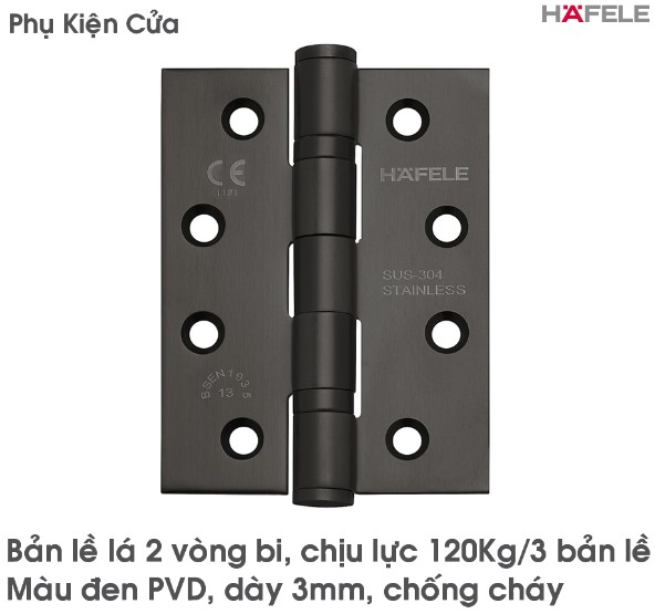 Bản Lề Lá 2 Vòng Bi 120Kg Hafele - 926.98.043