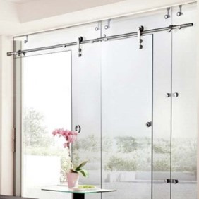 Bas treo ray gắn kính, Cho cửa trượt kiểu nhà kho Hafele - 981.71.180
