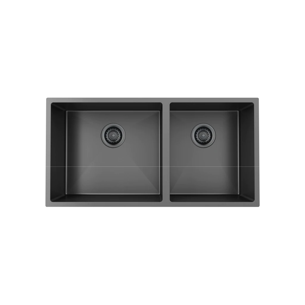 Chậu inox Hafele HS21-SSN2S90 - Màu đen - 567.96.310