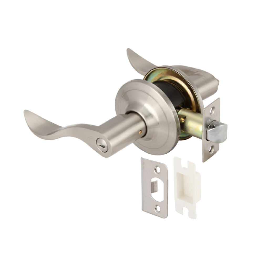 Bộ khóa tay nắm cửa toilet Hafele DIY, niken mờ - 489.10.198
