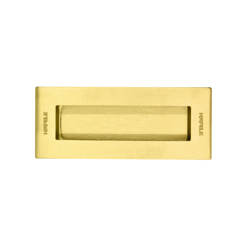 Tay nắm âm 125x51 Hafele DIY, đồng bóng - 489.72.141