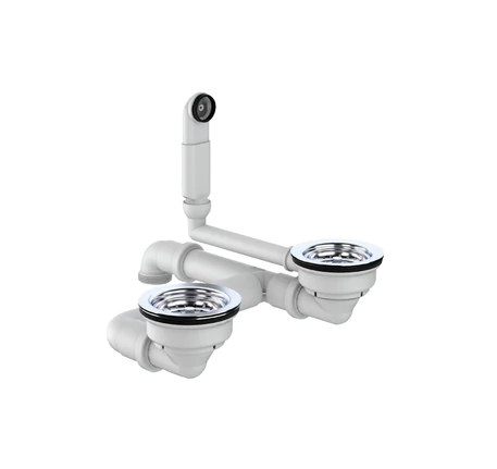 SP - bộ xả chậu đá HÄFELE 2 hộc - 570.35.916