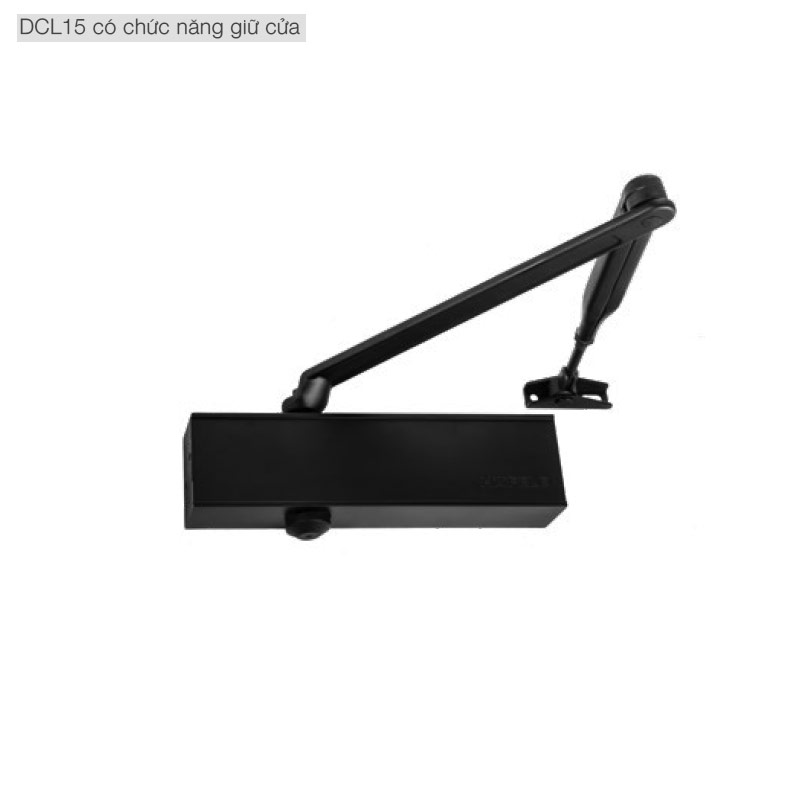 Cơ cấu đóng cửa tự động Hafele, có chức năng giữ cửa, màu đen - 931.84.078