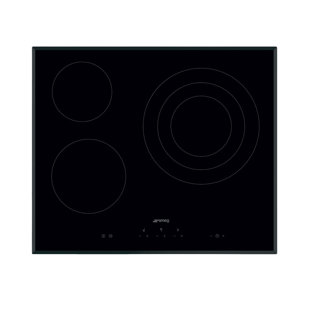 Bếp điện, 60 cm, gốm thuỷ tinh, màu đen Smeg SE363ETB - 536.64.101