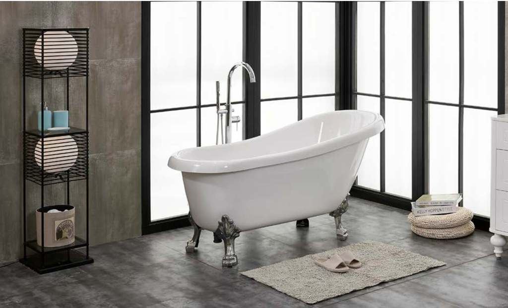 Bồn tắm độc lập bầu dục 1550x700x790 - 588.99.630