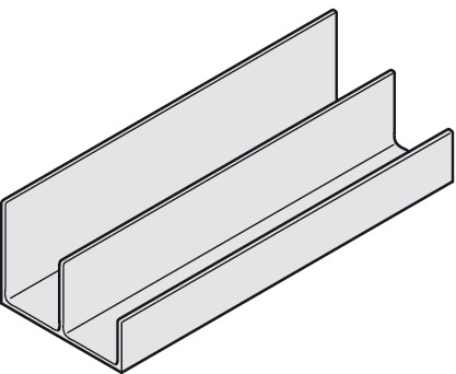 RAY ĐÔI DẪN HƯỚNG CỬA LÙA 50VF,ALU.,2,5m - 400.52.952
