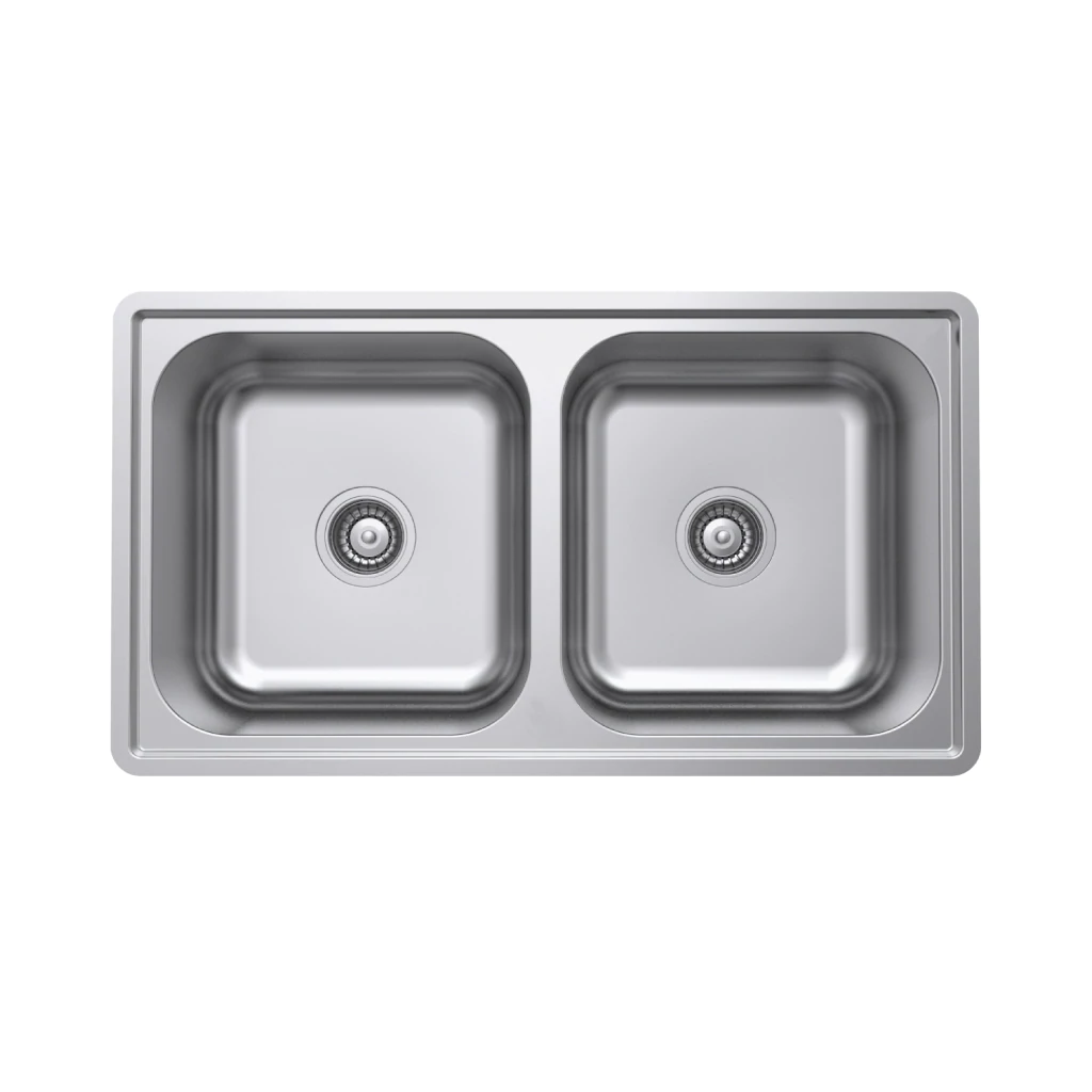 Chậu inox Hafele HS20-SSN2R90M - 567.20.493