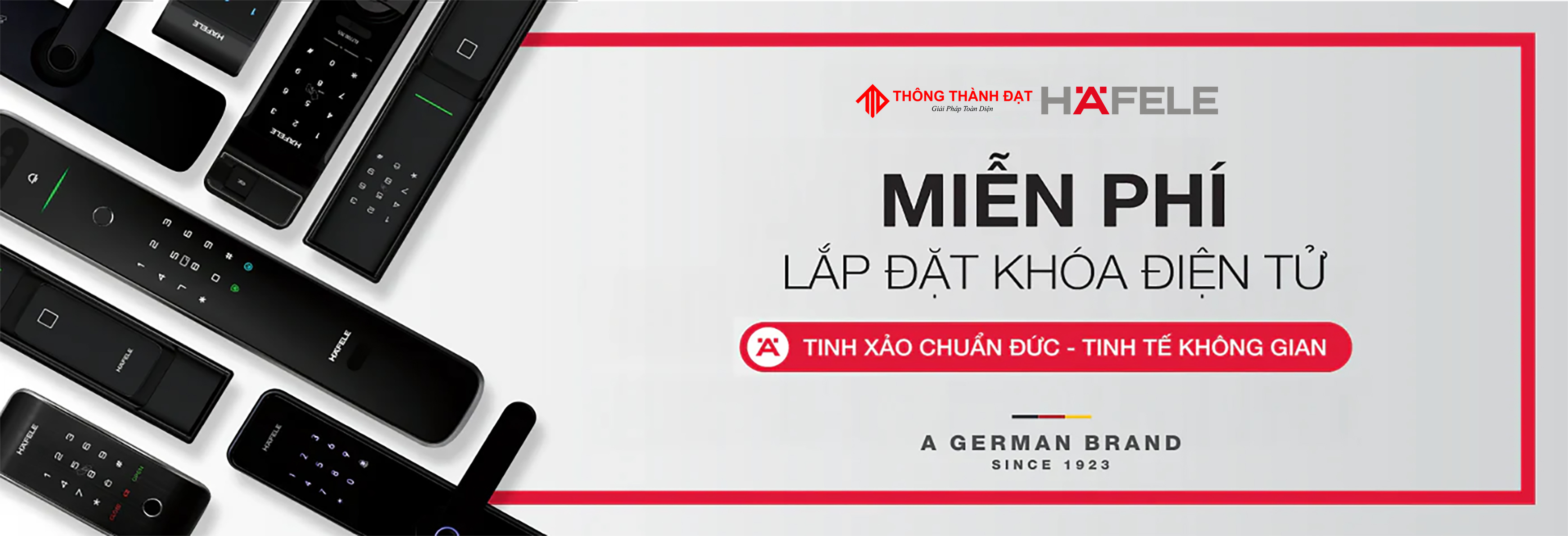 CHƯƠNG TRÌNH MIỄN PHÍ LẮP ĐẶT KHÓA ĐIỆN TỬ HAFELE